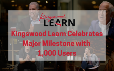 Kingswood Learn Celebrates 1,000 Users